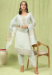 Picture of Magnificent Silk Off White Readymade Salwar Kameez