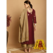 Picture of Statuesque Chiffon Saddle Brown Readymade Salwar Kameez