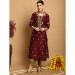 Picture of Statuesque Chiffon Saddle Brown Readymade Salwar Kameez