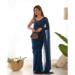 Picture of Amazing Georgette Midnight Blue Saree