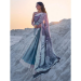 Picture of Sublime Crepe Dark Slate Grey Saree