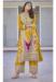 Picture of Chiffon Dark Golden Rod Straight Cut Salwar Kameez