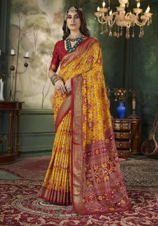 Picture of Admirable Silk Dark Orange Saree