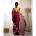 Picture of Gorgeous Georgette Maroon Saree