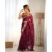 Picture of Gorgeous Georgette Maroon Saree