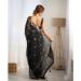 Picture of Alluring Georgette Black Saree