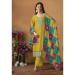 Picture of Chiffon & Silk Chocolate Straight Cut Salwar Kameez