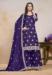 Picture of Beautiful Chiffon Purple Straight Cut Salwar Kameez