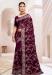 Picture of Bewitching Georgette Maroon Saree