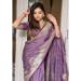 Picture of Enticing Silk Medium Orchid Saree