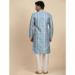 Picture of Classy Rayon Cadet Blue Kurtas