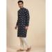 Picture of Elegant Rayon Navy Blue Kurtas