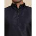 Picture of Charming Rayon Navy Blue Kurtas