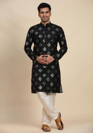 Picture of Nice Rayon Black Kurtas