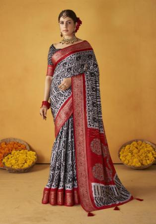 Picture of Shapely Silk Black Saree