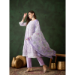 Picture of Silk & Organza Light Steel Blue Readymade Salwar Kameez