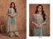 Picture of Chiffon Slate Grey Straight Cut Salwar Kameez