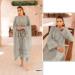 Picture of Georgette Dark Grey Straight Cut Salwar Kameez