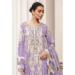 Picture of Georgette Light Slate Grey Straight Cut Salwar Kameez