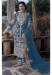 Picture of Georgette Dark Slate Grey Straight Cut Salwar Kameez