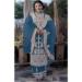 Picture of Georgette Dark Slate Grey Straight Cut Salwar Kameez