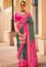 Picture of Lovely Silk Dark Olive Green Saree