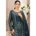 Picture of Georgette Dark Slate Grey Straight Cut Salwar Kameez