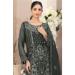 Picture of Georgette Dark Slate Grey Straight Cut Salwar Kameez