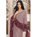 Picture of Georgette Rosy Brown Straight Cut Salwar Kameez