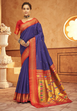 Picture of Grand Silk Purple Saree