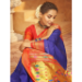 Picture of Excellent Silk Midnight Blue Saree