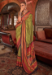 Picture of Lovely Silk Olive Drab Saree