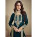 Picture of Georgette Dark Slate Grey Straight Cut Salwar Kameez