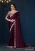 Picture of Ravishing Crepe & Satin & Silk Maroon Saree