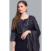 Picture of Wonderful Cotton Navy Blue Readymade Salwar Kameez