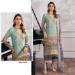 Picture of Beauteous Georgette Silver Straight Cut Salwar Kameez