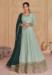 Picture of Georgette Dark Sea Green Anarkali Salwar Kameez