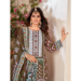 Picture of Chiffon Dark Olive Green Readymade Salwar Kameez