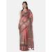 Picture of Grand Linen Indian Red Saree