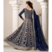 Picture of Georgette Midnight Blue Anarkali Salwar Kameez