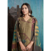 Picture of Good Looking Silk Dark Khaki Readymade Salwar Kameez