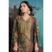 Picture of Good Looking Silk Dark Khaki Readymade Salwar Kameez