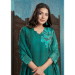 Picture of Marvelous Silk Teal Readymade Salwar Kameez