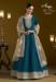 Picture of Stunning Chiffon Teal Anarkali Salwar Kameez