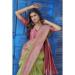 Picture of Elegant Linen & Silk Dark Khaki Saree