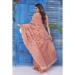 Picture of Elegant Linen & Silk Dark Salmon Saree