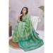 Picture of Alluring Linen & Silk Dark Sea Green Saree