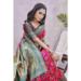 Picture of Elegant Linen & Silk Pale Violet Red Saree