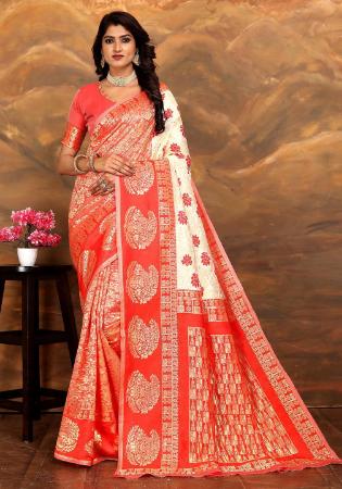 Picture of Grand Linen & Silk Crimson Saree