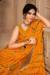 Picture of Beautiful Chiffon Dark Orange Saree